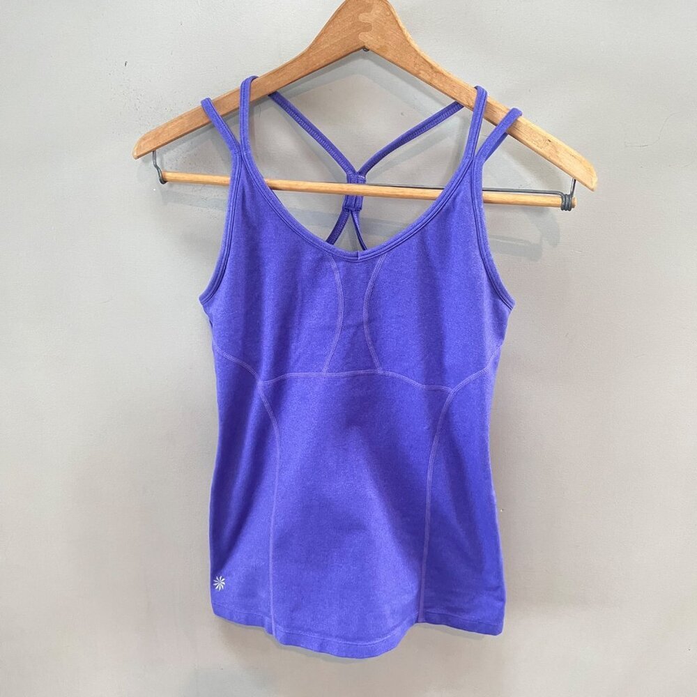 Athleta‎ Purple Double Cross-Back Tank Top S